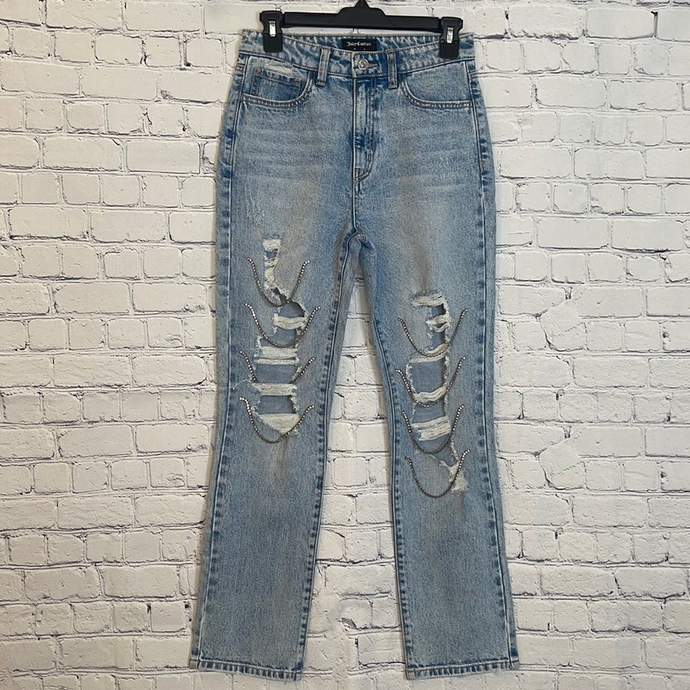 Juicy Couture Venice Destroyed Rhinestone Jeans